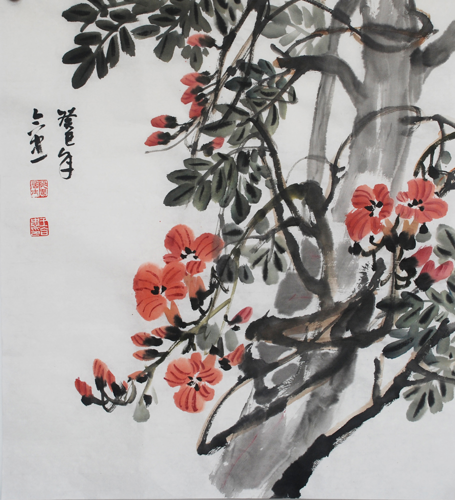凌霄50x50cm