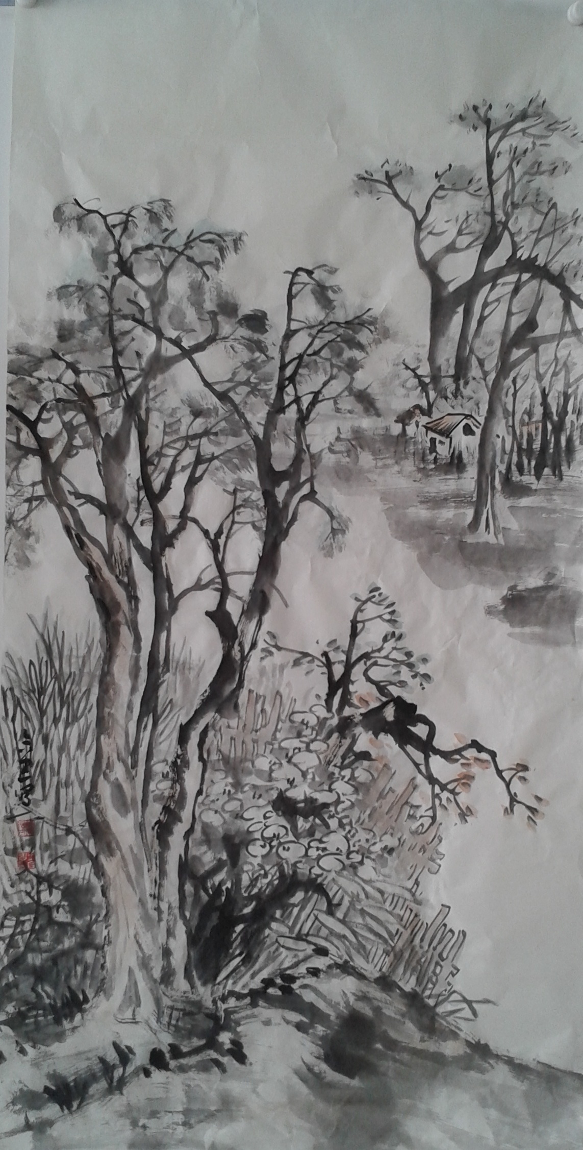 老河边136*69cm