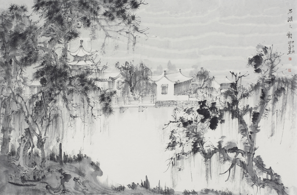 石湖之韵50x80 cm
