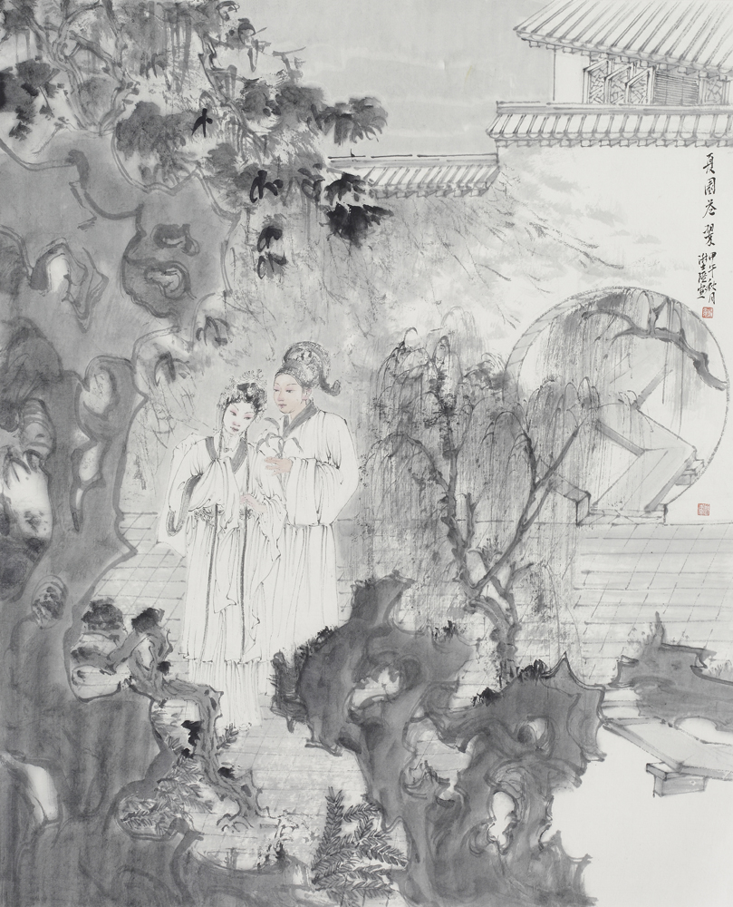 夏园苍翠 60x48 cm
