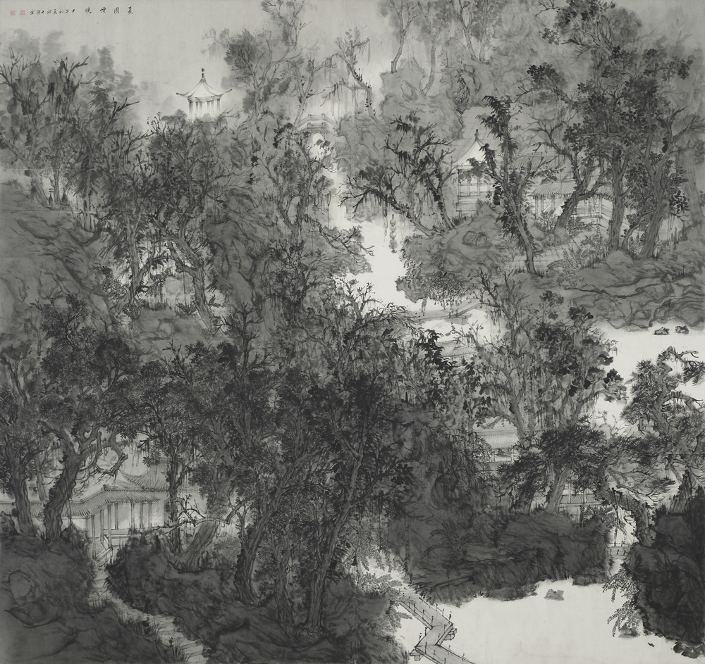 夏园烟暁180x190 cm