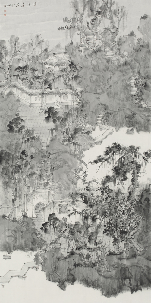 园净春深 136x68cm