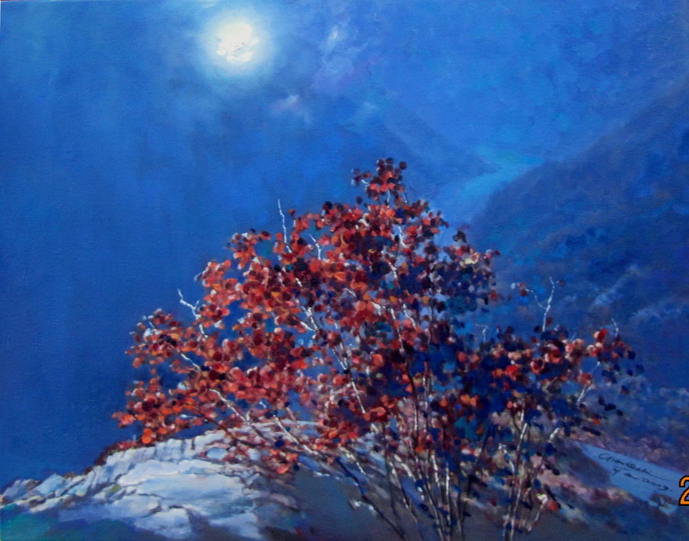 家乡月色 70x55cm 