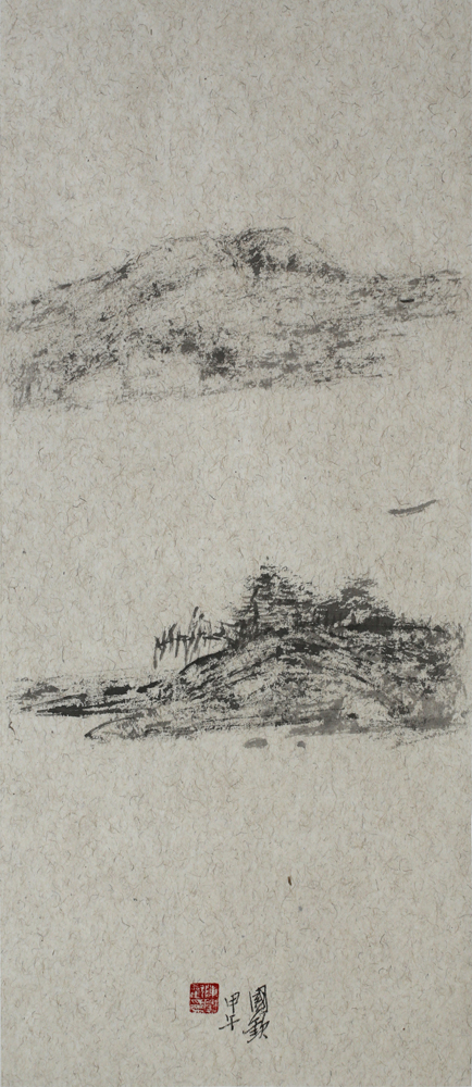 陈国欢《秋山寂水》26CMx60CM