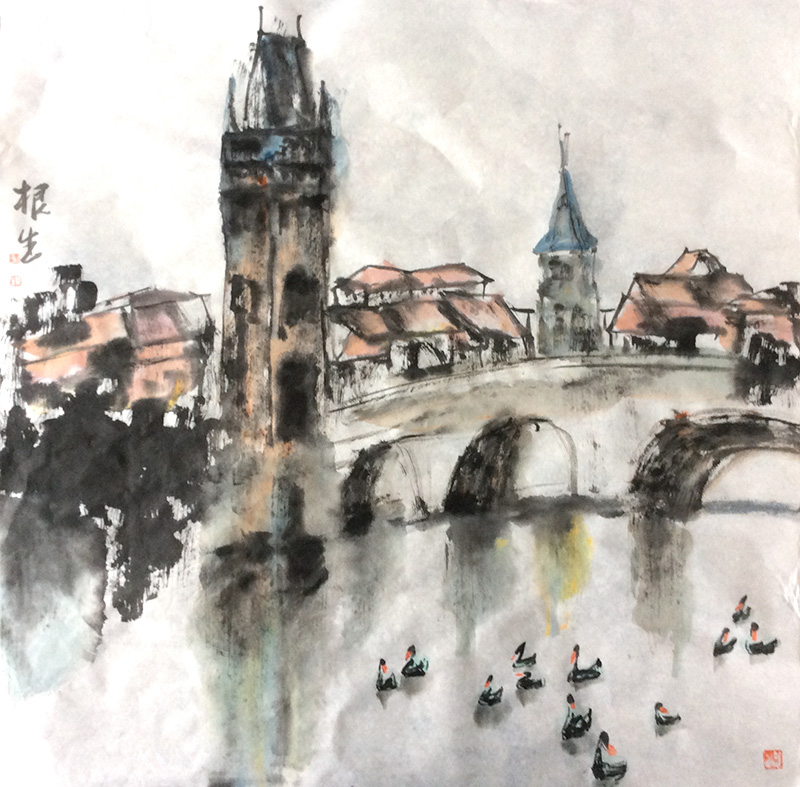 欧洲印象系列之三68x68cm
