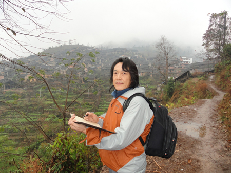 2010年12月赴连南瑶族写生