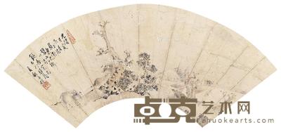 黄明 村景 16×48cm