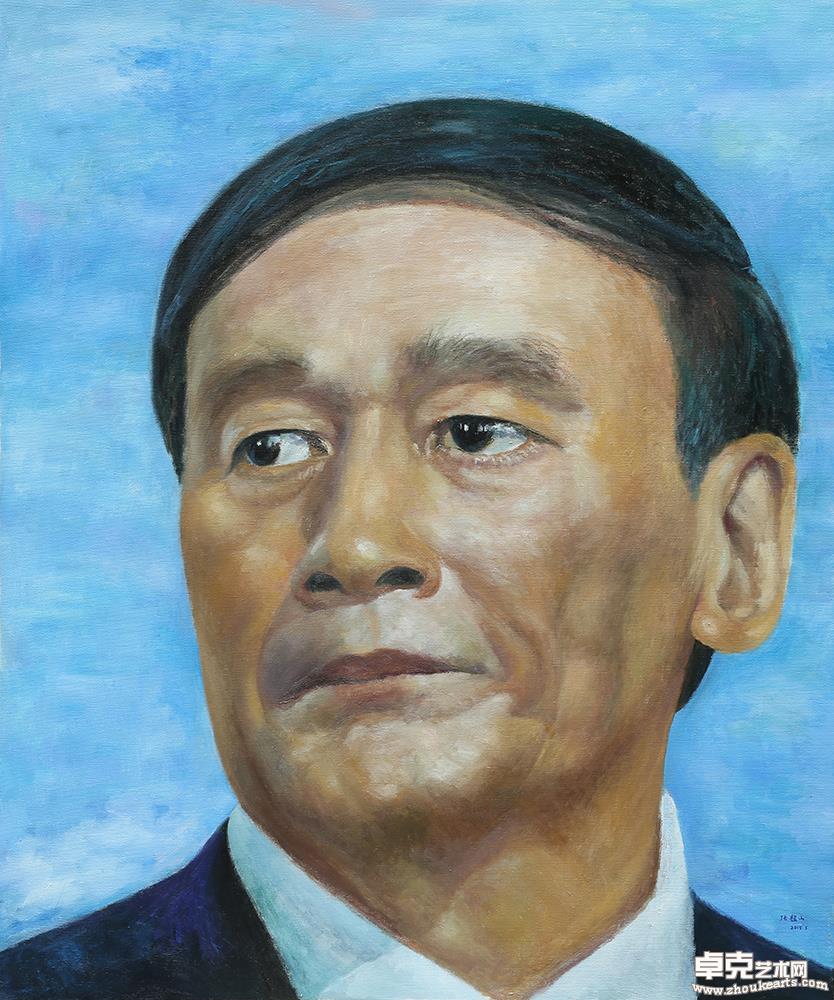 《铮铮铁骨—王岐山》120x100cm