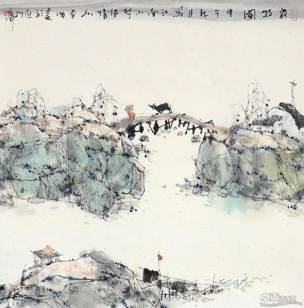 放牧图 68x68cm