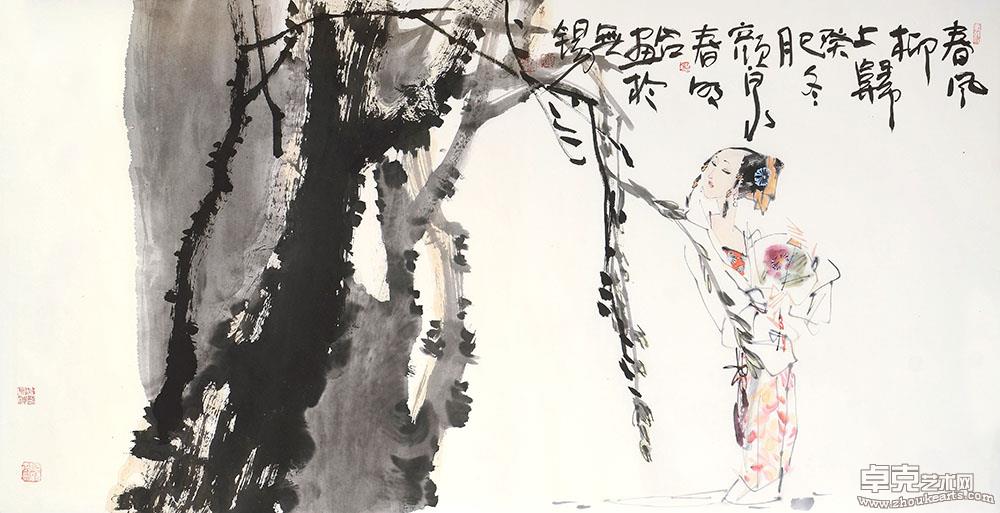 春风  (刘春明、颜泉合作）69x135cm