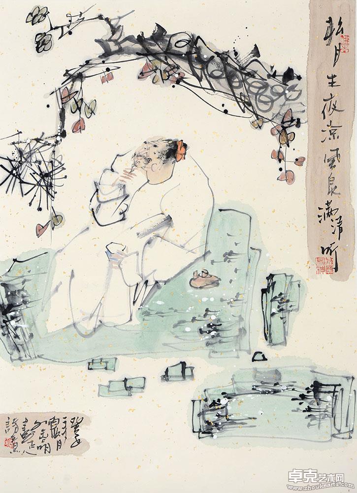 松下听泉 68x45cm