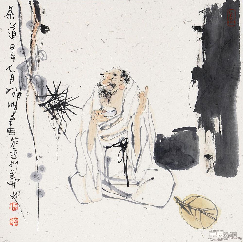 茶道图 50x50cm