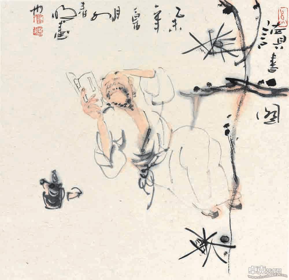 读书图50x50cm