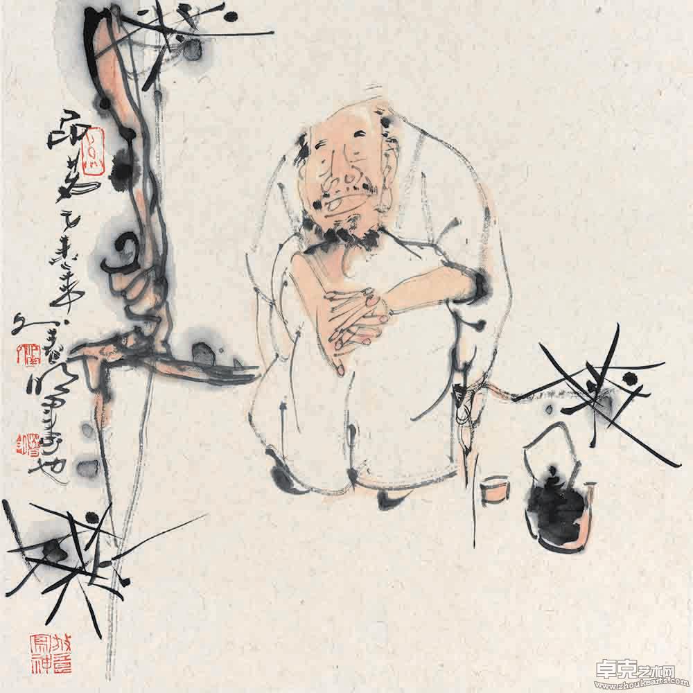 品茗图50x50cm