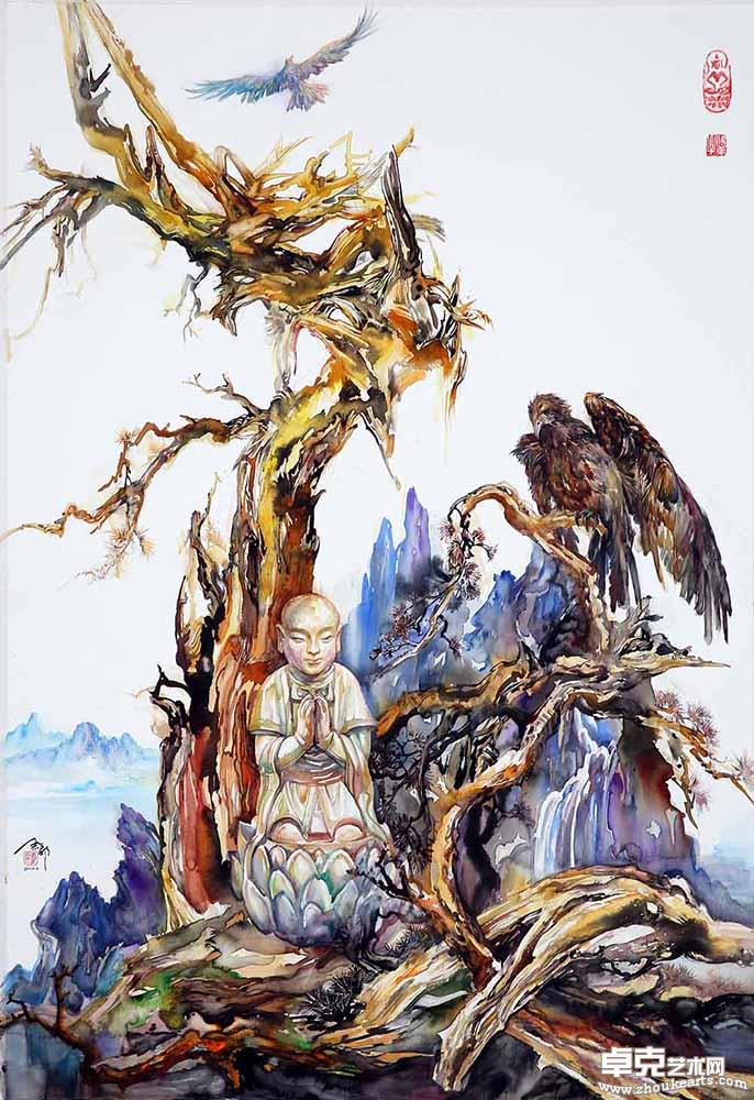 《梵境•觉者》165x100 cm