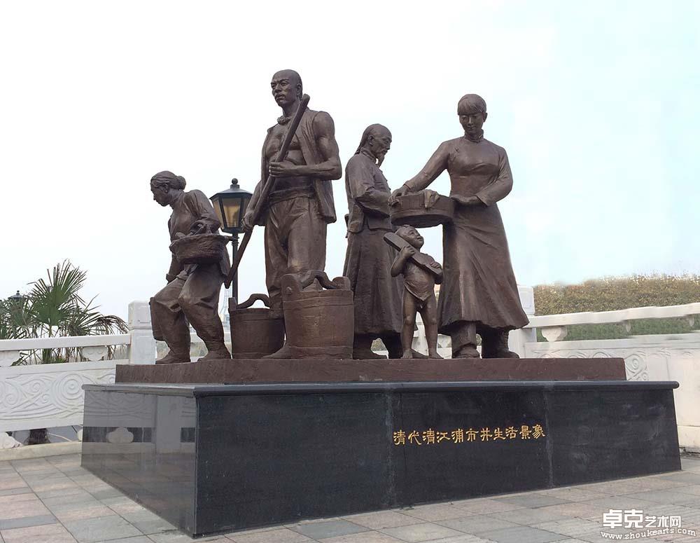淮安水门桥景观提升雕塑  高220cm