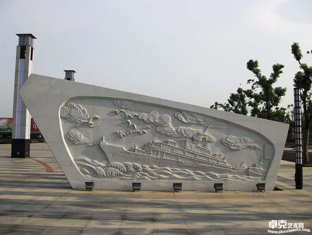 双面浮雕-扬帆远航 高320cm
