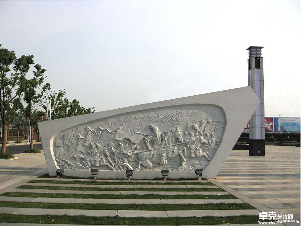 双面浮雕-岳飞抗金高320cm