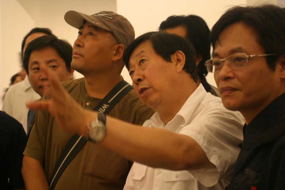与中国美协主席刘大为先生在一起