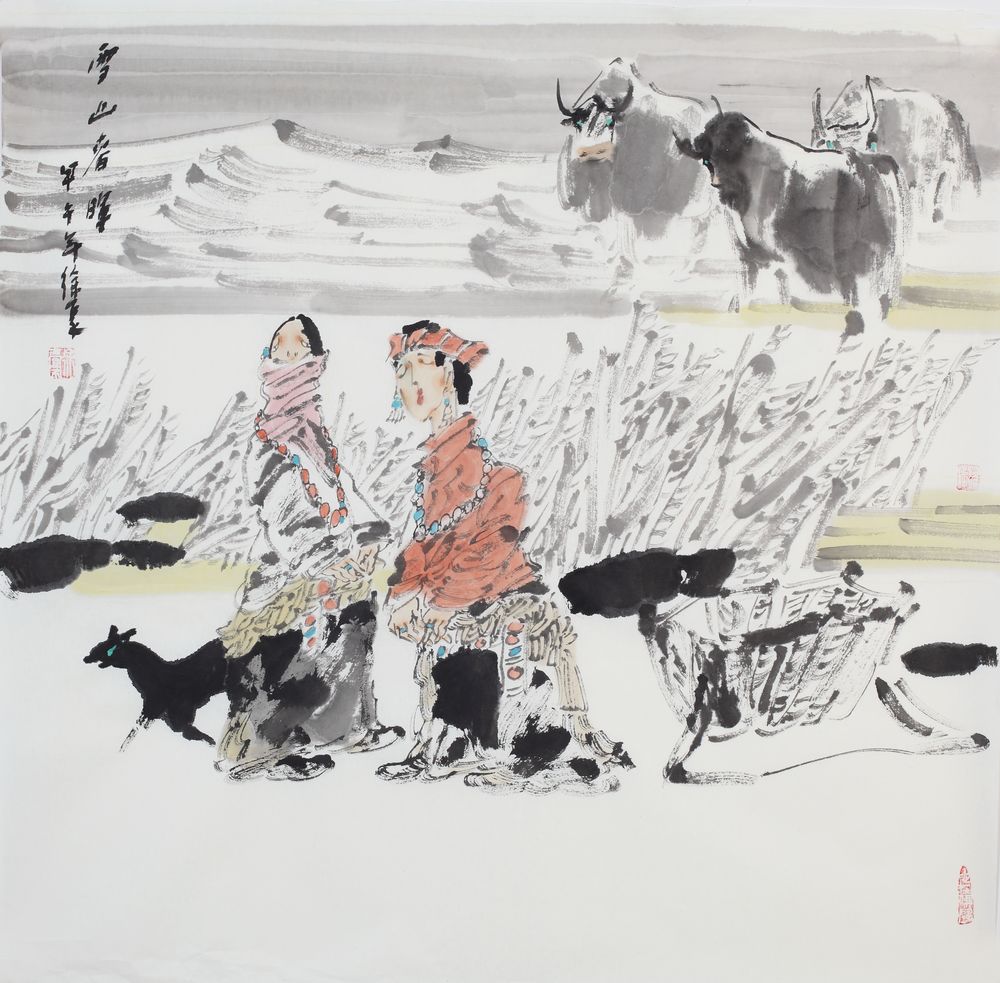 水墨人物小品5-