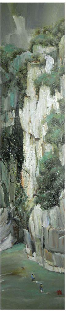 寻找桃花源系列之1       160cm.35cm 