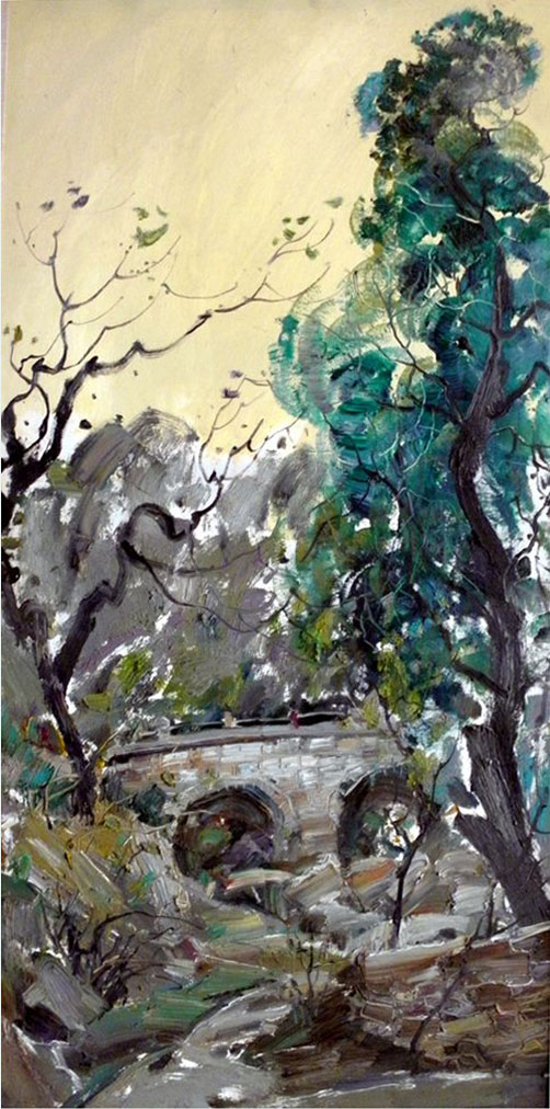 嵩山系列之1  120cm.60cm