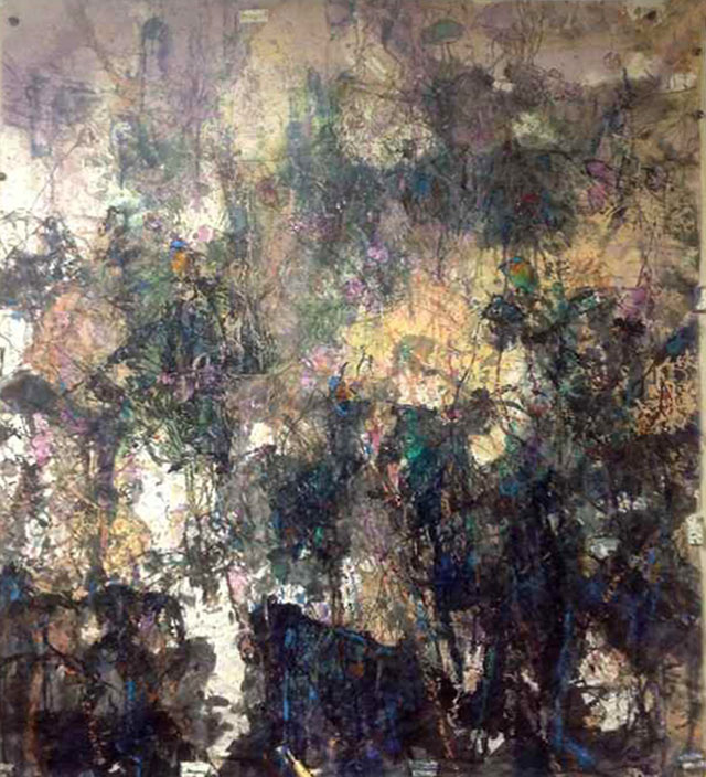 高原秋鸣180x200cm
