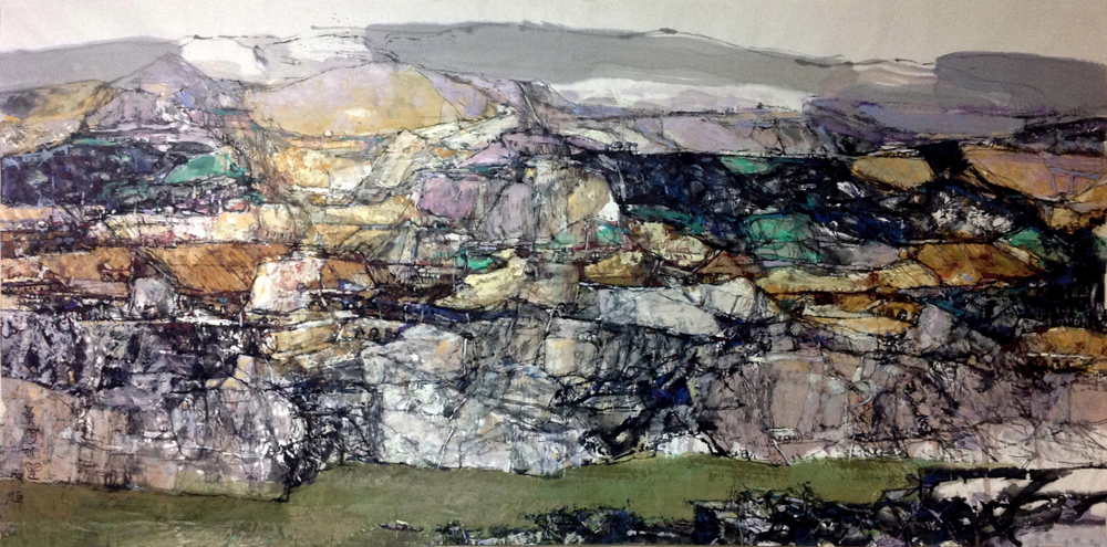 黄河北望120x210cm