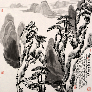   黄山石笋矼