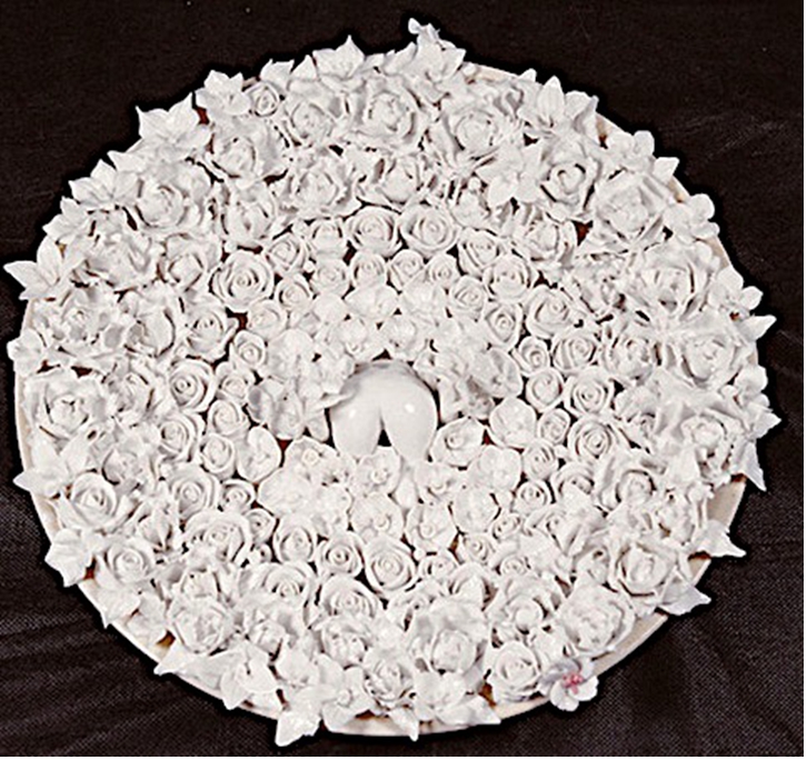 花儿系列（白色玫瑰花）340×40cm 