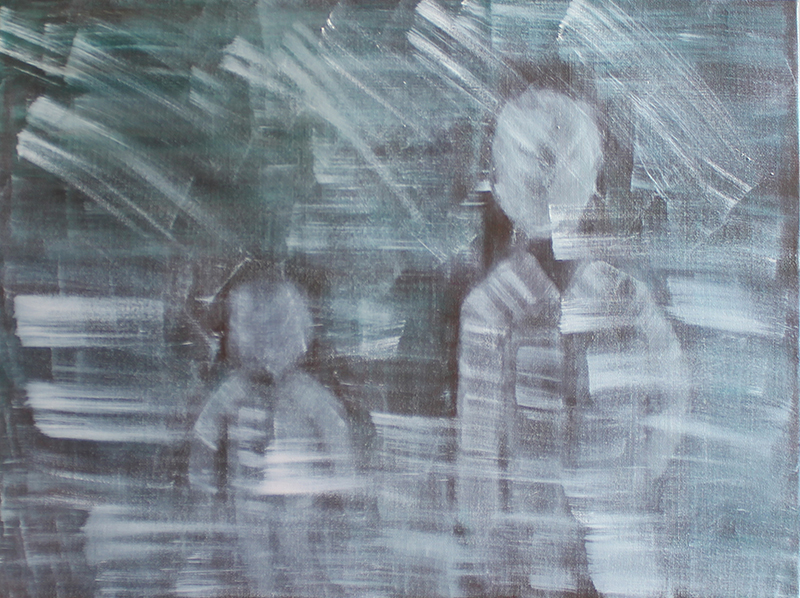 新疆的大风，老百姓的生活60x80cm