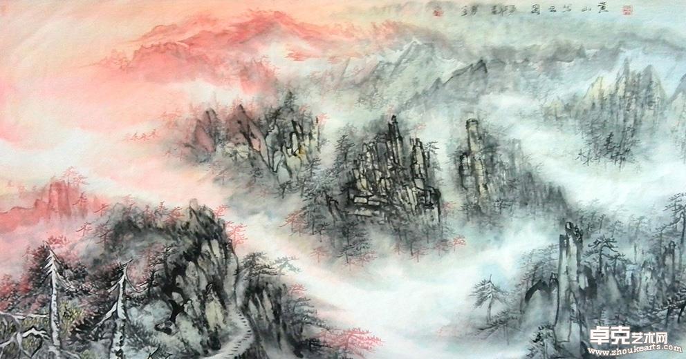 《黄山写云图》180 x 97 cm   