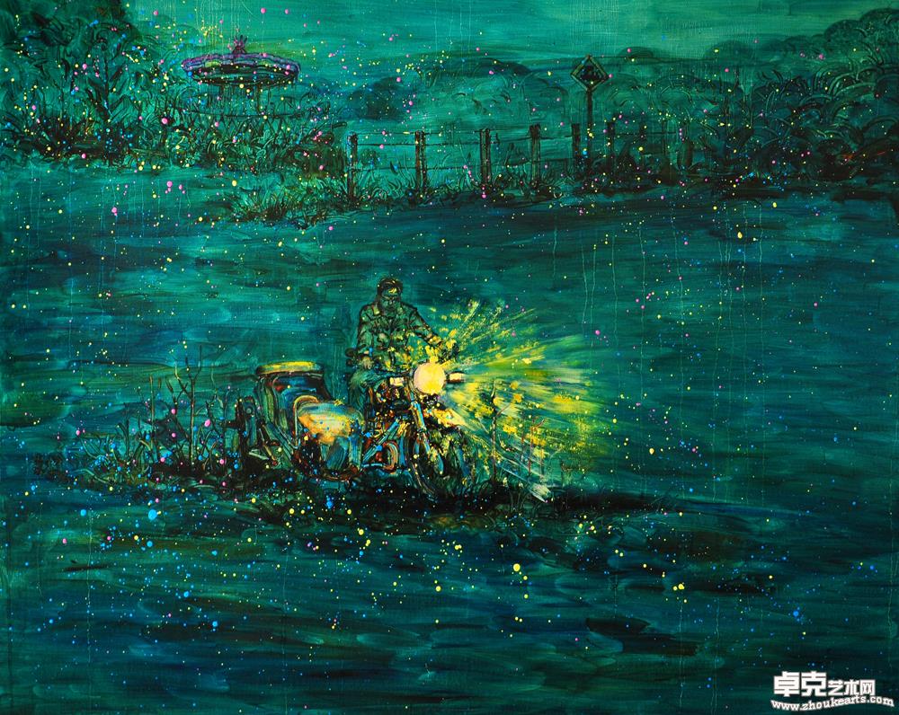 一个人的路100X80CM