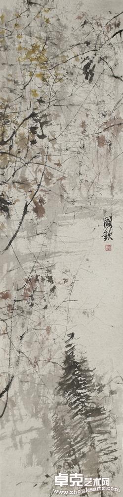 《疏枝瘦藤》系列(5)136×34cm 
