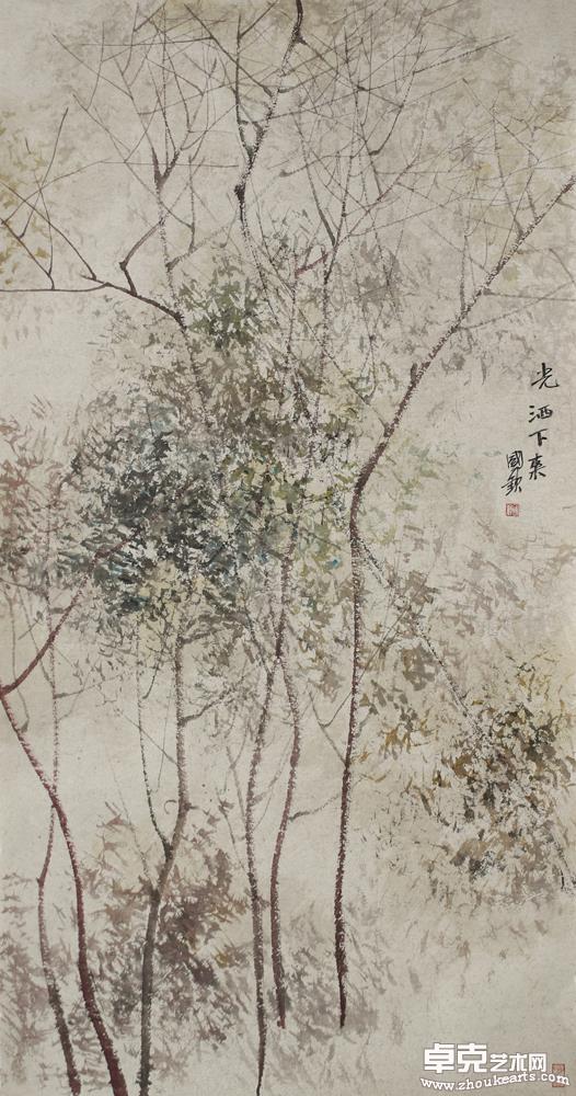 《光洒下来径》136×68cm