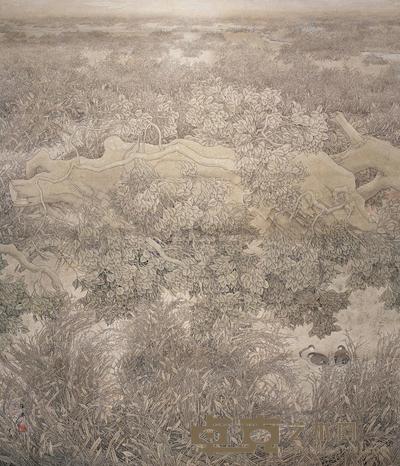 郑生意 碱草滩 镜心 175×147.5cm