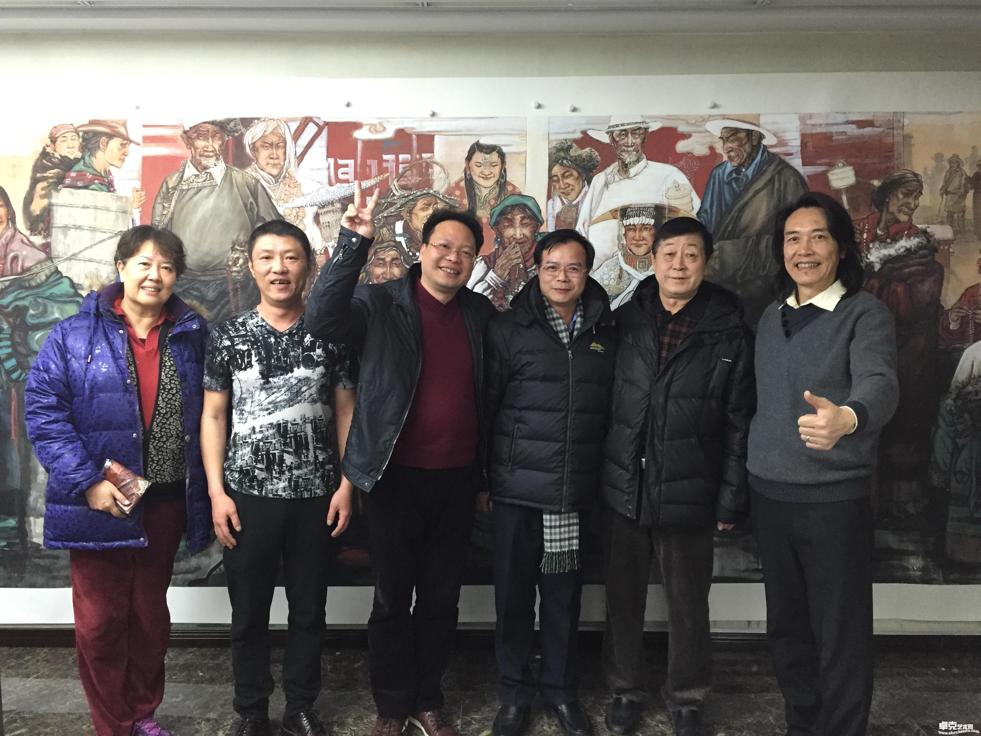 2015年1月华商师兄来访北京艺术工作室
