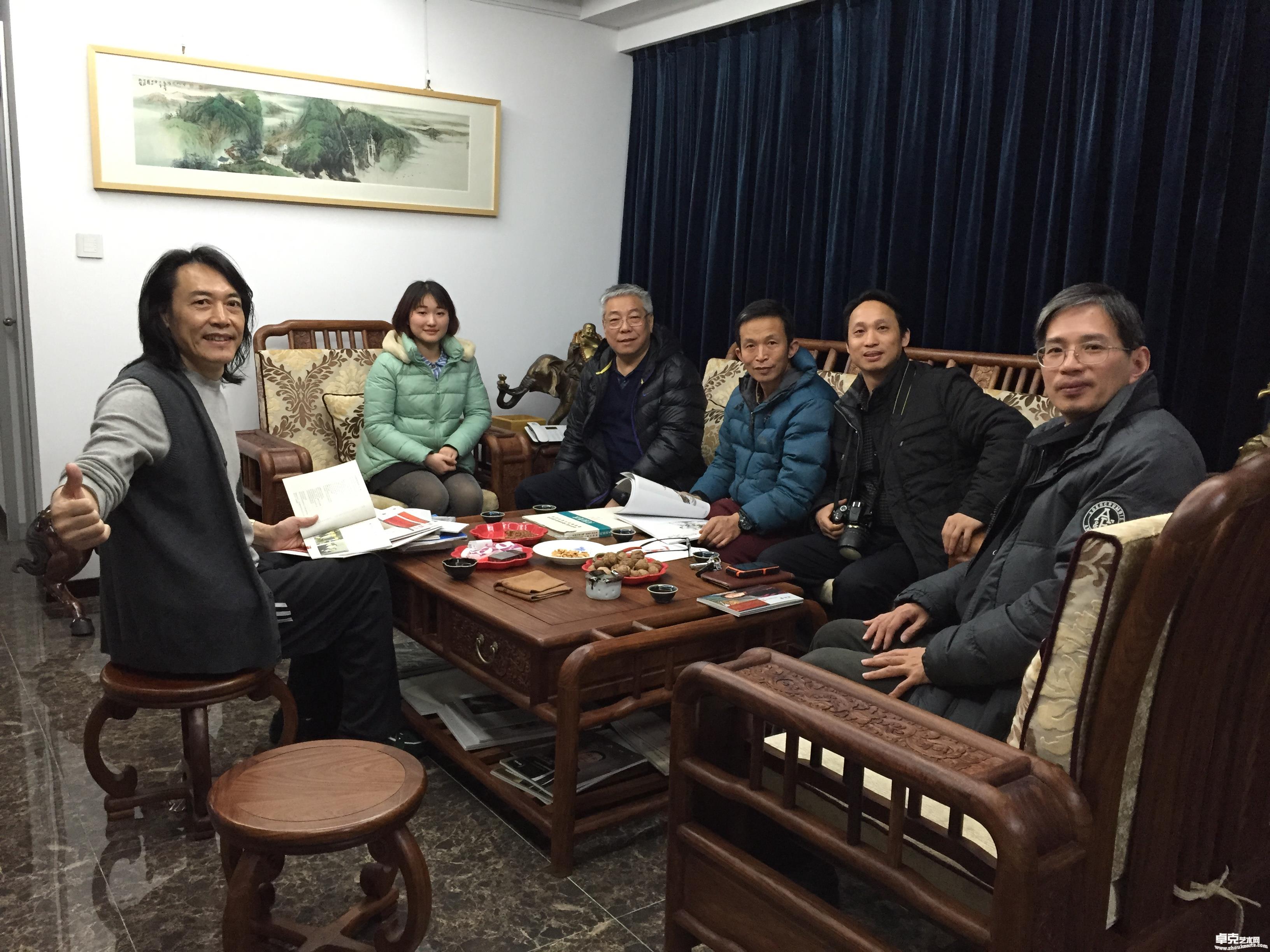 2015年2月媒体朋友来访北京艺术工作室
