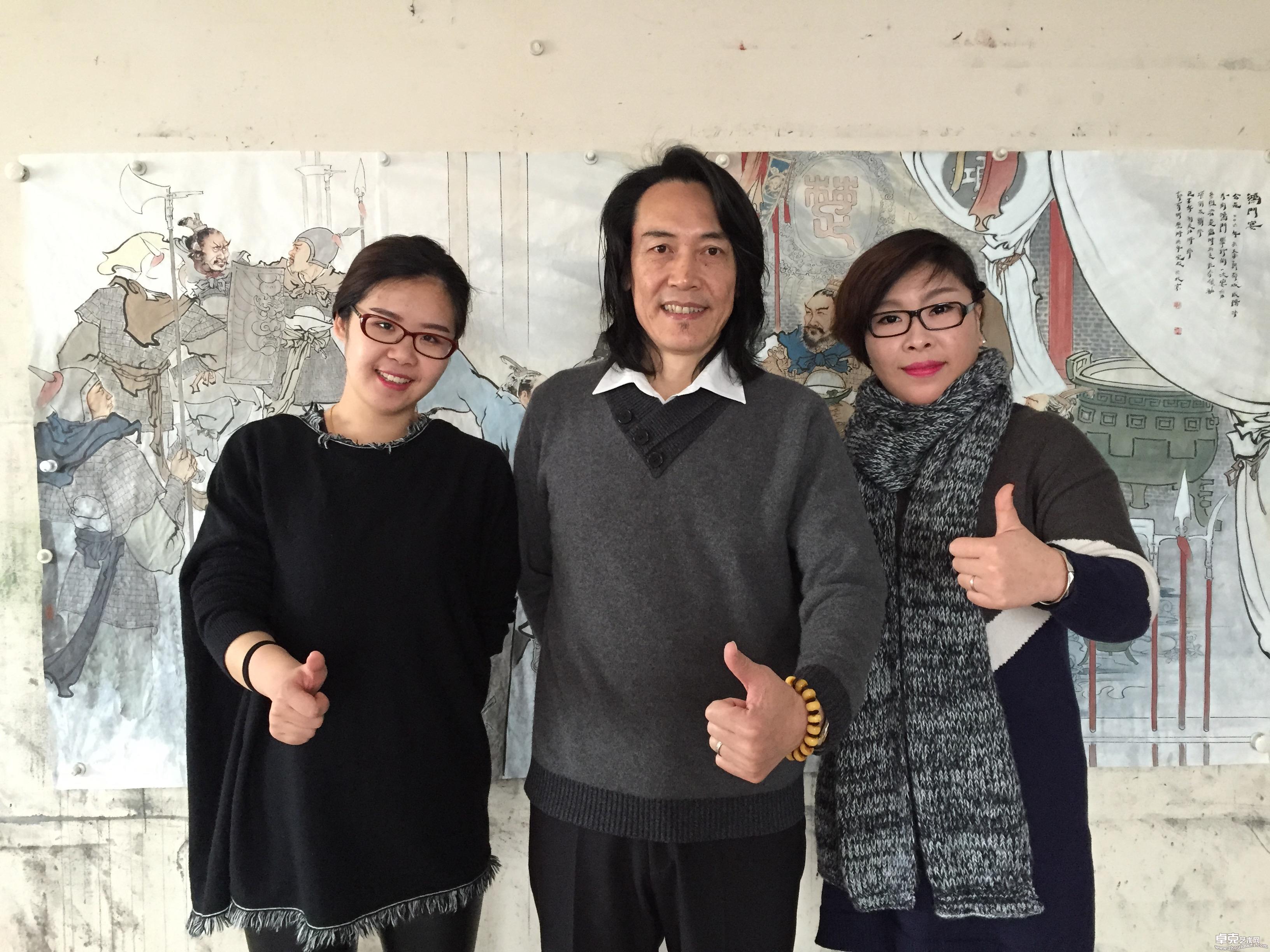 2015年3月学生来访唐山艺术工作室