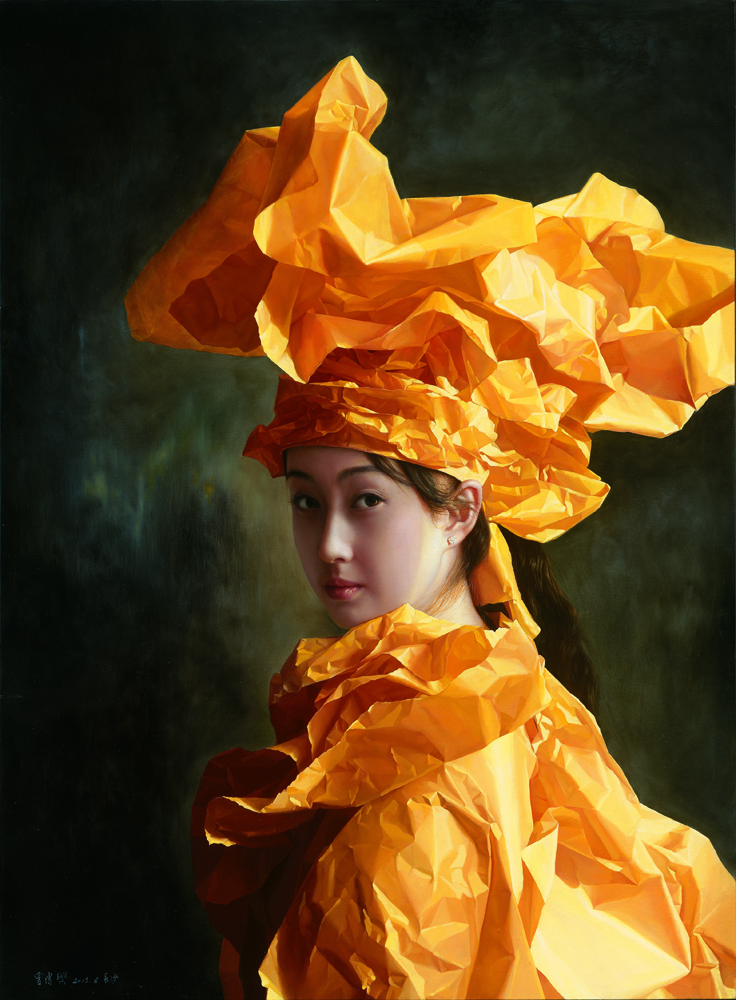 橙纸新娘·一抹圣光110×80CM