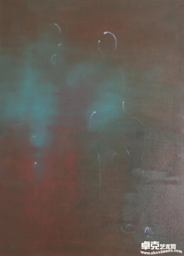 一切都在不言之中、、、90x65cm
