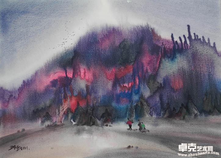 《徽州行》38x54cm