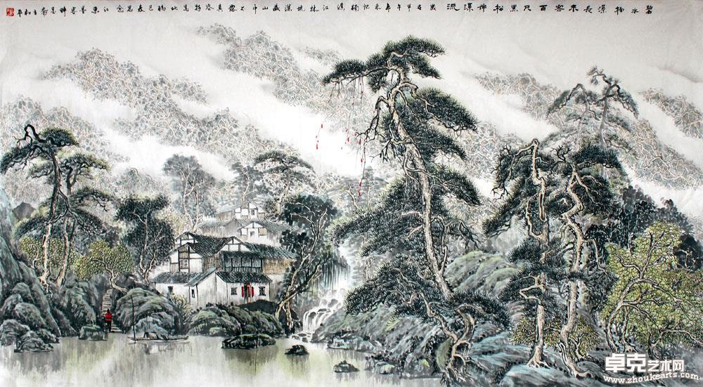 《碧水楠溪常来客》 180cmx97cm