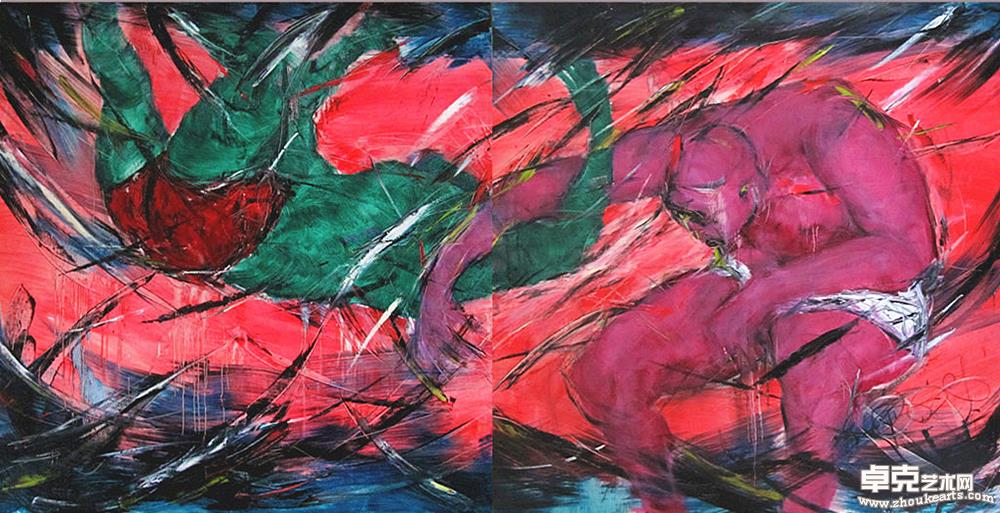 《斗非逗》系列10120X240 CM