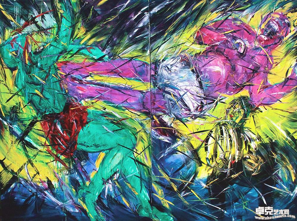 《逗非斗系列三》150X200 CM