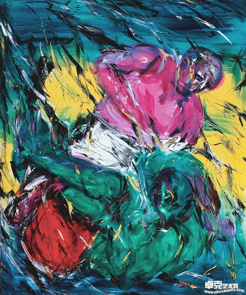 《逗非斗系列二》120X100 CM