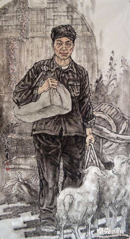 《归来》198x97cm