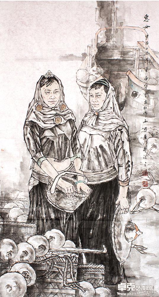 《海的女儿》198x97cm