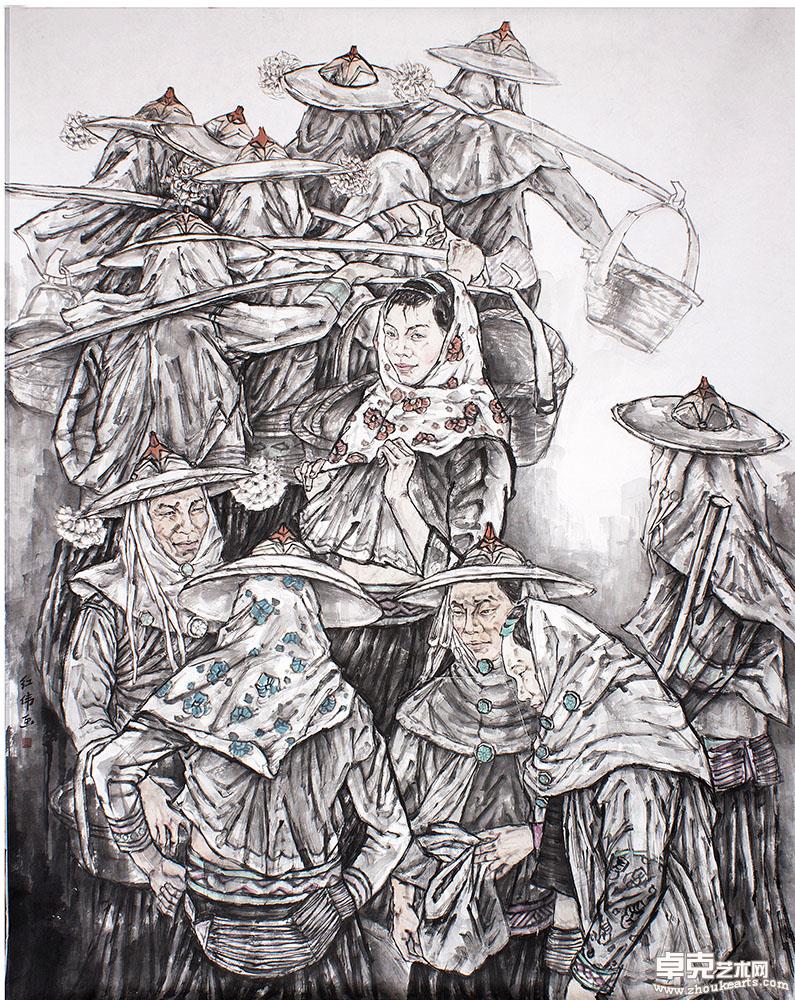 《惠女》198x120cm