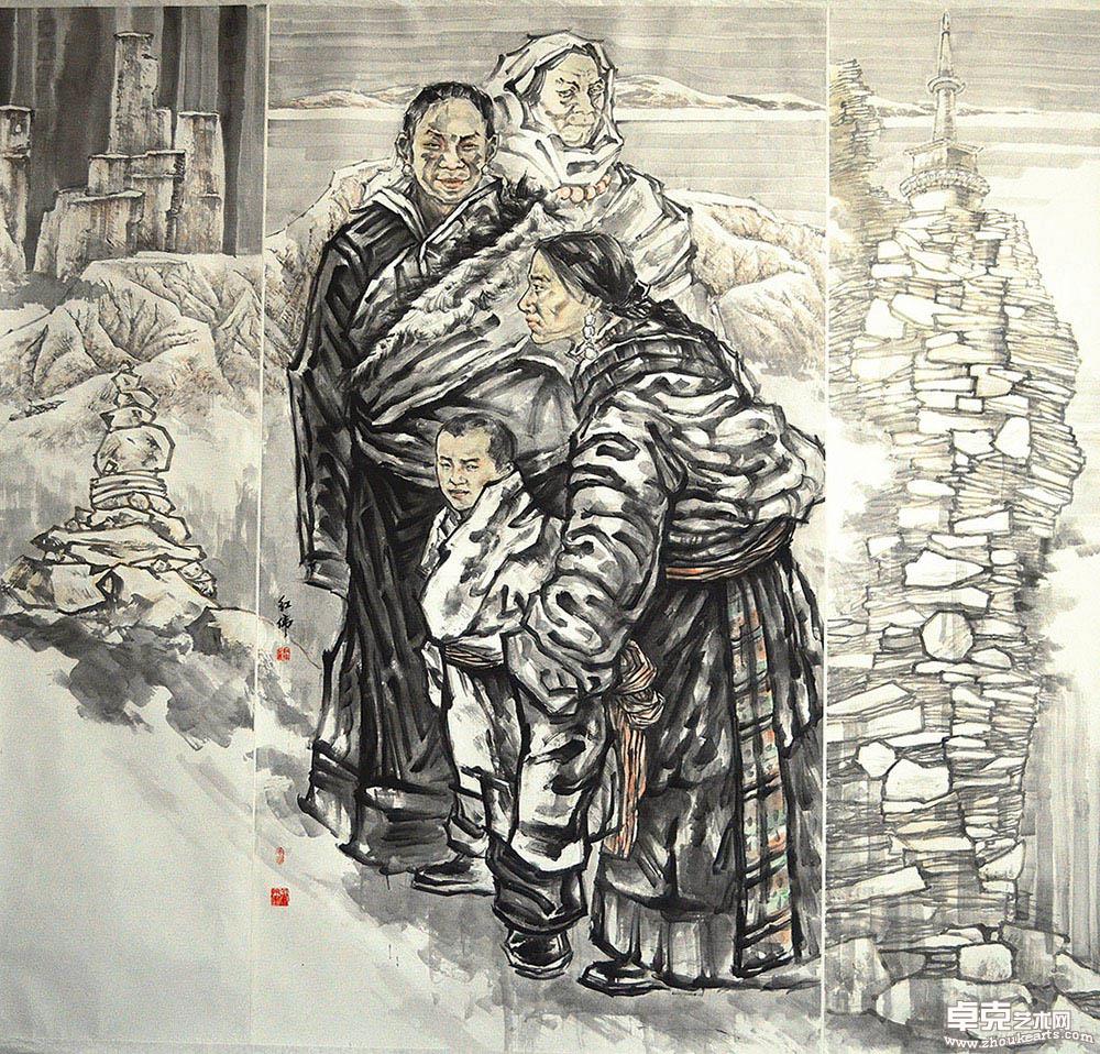 《大吉祥》200x200cm